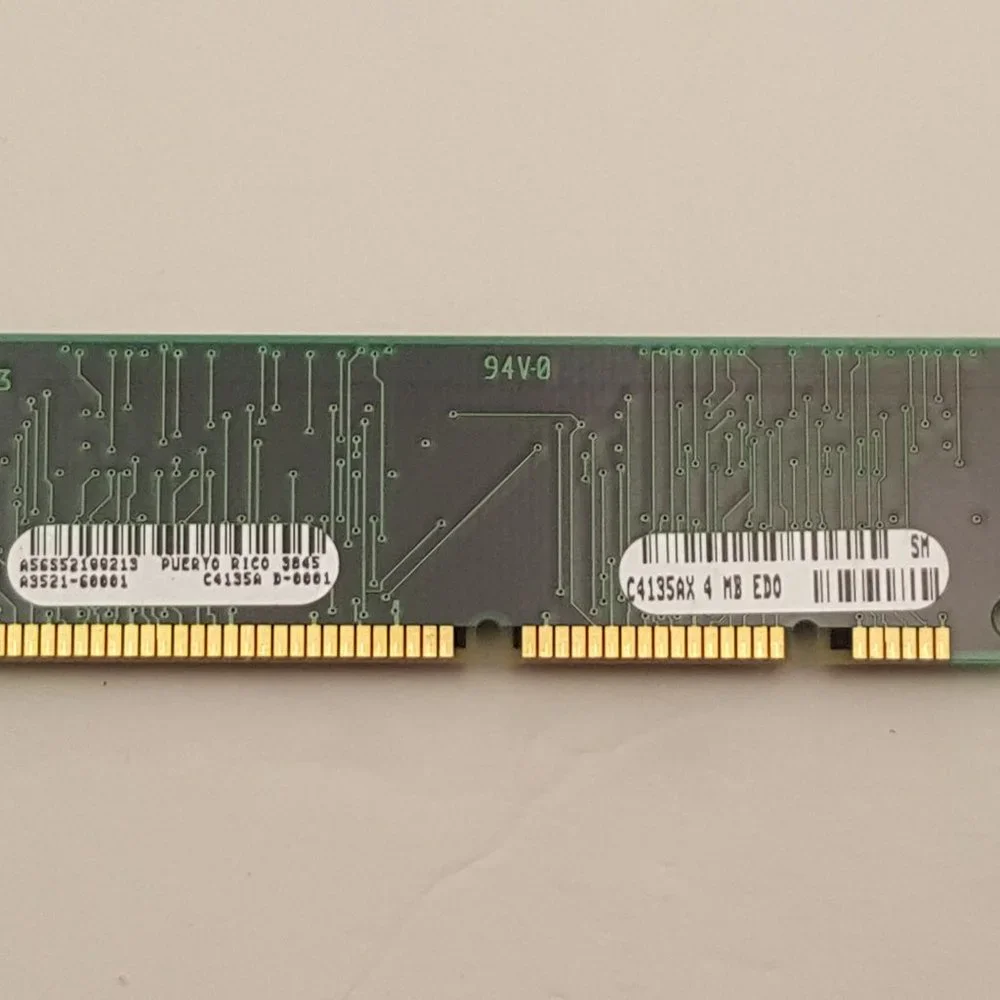 HP C4135AX 4MB 100-pin EDO DRAM DIMM from HP LJ 4000 | A3521-60001 | USED